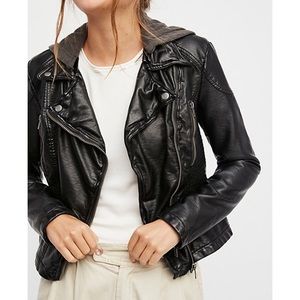 Free people leather jacket